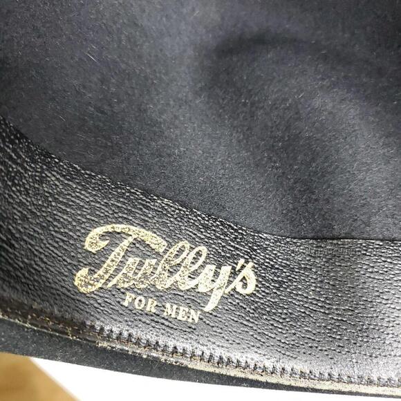 Vintage Royal Stetson Hat Union Made Bowler 50s 60s Rounded Top Fedora Black - Picture 7 of 11